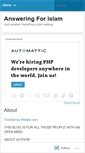 Mobile Screenshot of answeringislam.wordpress.com
