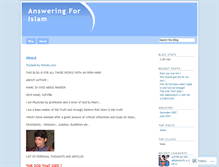 Tablet Screenshot of answeringislam.wordpress.com