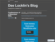 Tablet Screenshot of deelocklin.wordpress.com