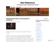 Tablet Screenshot of akiomatsumura.wordpress.com