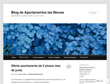 Tablet Screenshot of apartamentoslasnieves.wordpress.com