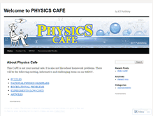 Tablet Screenshot of physicscafe.wordpress.com