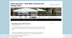 Desktop Screenshot of directcaravans.wordpress.com