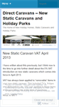 Mobile Screenshot of directcaravans.wordpress.com