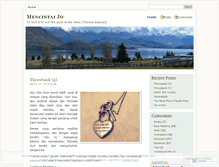 Tablet Screenshot of mencintaijo.wordpress.com