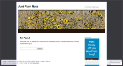 Desktop Screenshot of justplainnuts.wordpress.com