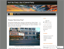 Tablet Screenshot of detroitparty.wordpress.com