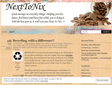 Tablet Screenshot of nexttonix.wordpress.com