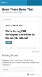 Mobile Screenshot of beantheredone.wordpress.com