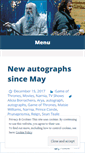 Mobile Screenshot of fantasyautographs.wordpress.com