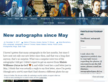Tablet Screenshot of fantasyautographs.wordpress.com