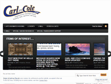 Tablet Screenshot of carlandcole.wordpress.com