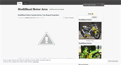 Desktop Screenshot of modifikasimotorarea.wordpress.com