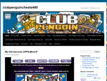 Tablet Screenshot of clubpenguincheats445.wordpress.com