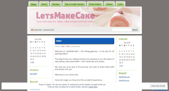 Desktop Screenshot of letsmakecake.wordpress.com