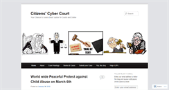 Desktop Screenshot of citizenscybercourt.wordpress.com