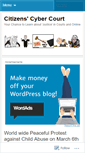Mobile Screenshot of citizenscybercourt.wordpress.com