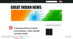 Desktop Screenshot of greatindiannews.wordpress.com