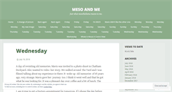 Desktop Screenshot of mesoandme.wordpress.com