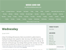 Tablet Screenshot of mesoandme.wordpress.com