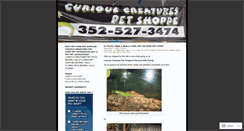 Desktop Screenshot of curiouscreaturepetshop.wordpress.com