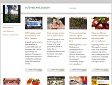 Tablet Screenshot of cultiveatsustain.wordpress.com