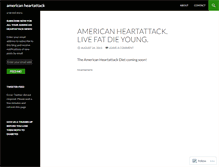 Tablet Screenshot of americanheartattack.wordpress.com