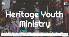 Desktop Screenshot of heritageyouthministry.wordpress.com