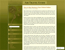 Tablet Screenshot of airtravelguide.wordpress.com