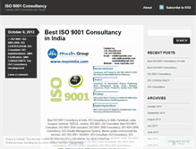 Tablet Screenshot of iso9001consultant.wordpress.com