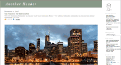 Desktop Screenshot of anotherheader.wordpress.com