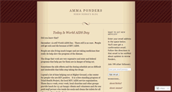 Desktop Screenshot of ammaponders.wordpress.com