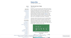 Desktop Screenshot of italyville.wordpress.com