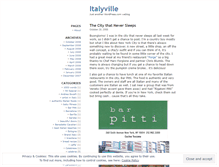 Tablet Screenshot of italyville.wordpress.com