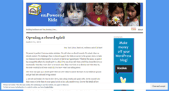 Desktop Screenshot of empoweredkidz.wordpress.com