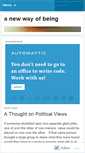 Mobile Screenshot of anewwayofbeing.wordpress.com