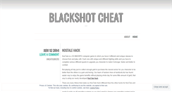 Desktop Screenshot of blackshotcheat.wordpress.com