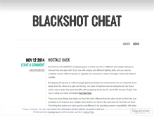 Tablet Screenshot of blackshotcheat.wordpress.com