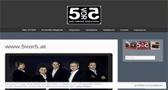 Desktop Screenshot of 5vor5.wordpress.com