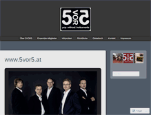 Tablet Screenshot of 5vor5.wordpress.com