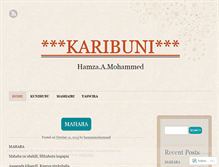 Tablet Screenshot of hamzaamohammed.wordpress.com