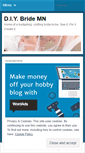 Mobile Screenshot of diybridemn.wordpress.com