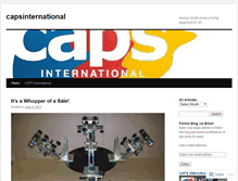 Tablet Screenshot of capsinternational.wordpress.com