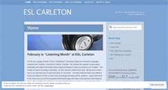 Desktop Screenshot of eslcarleton.wordpress.com