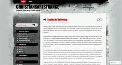Desktop Screenshot of christiansarestrange.wordpress.com