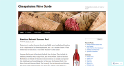 Desktop Screenshot of cheapskateswineguide.wordpress.com