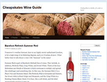 Tablet Screenshot of cheapskateswineguide.wordpress.com