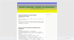 Desktop Screenshot of moshimonstercheats.wordpress.com