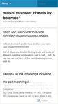 Mobile Screenshot of moshimonstercheats.wordpress.com