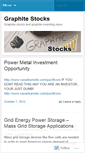 Mobile Screenshot of graphitestocks.wordpress.com